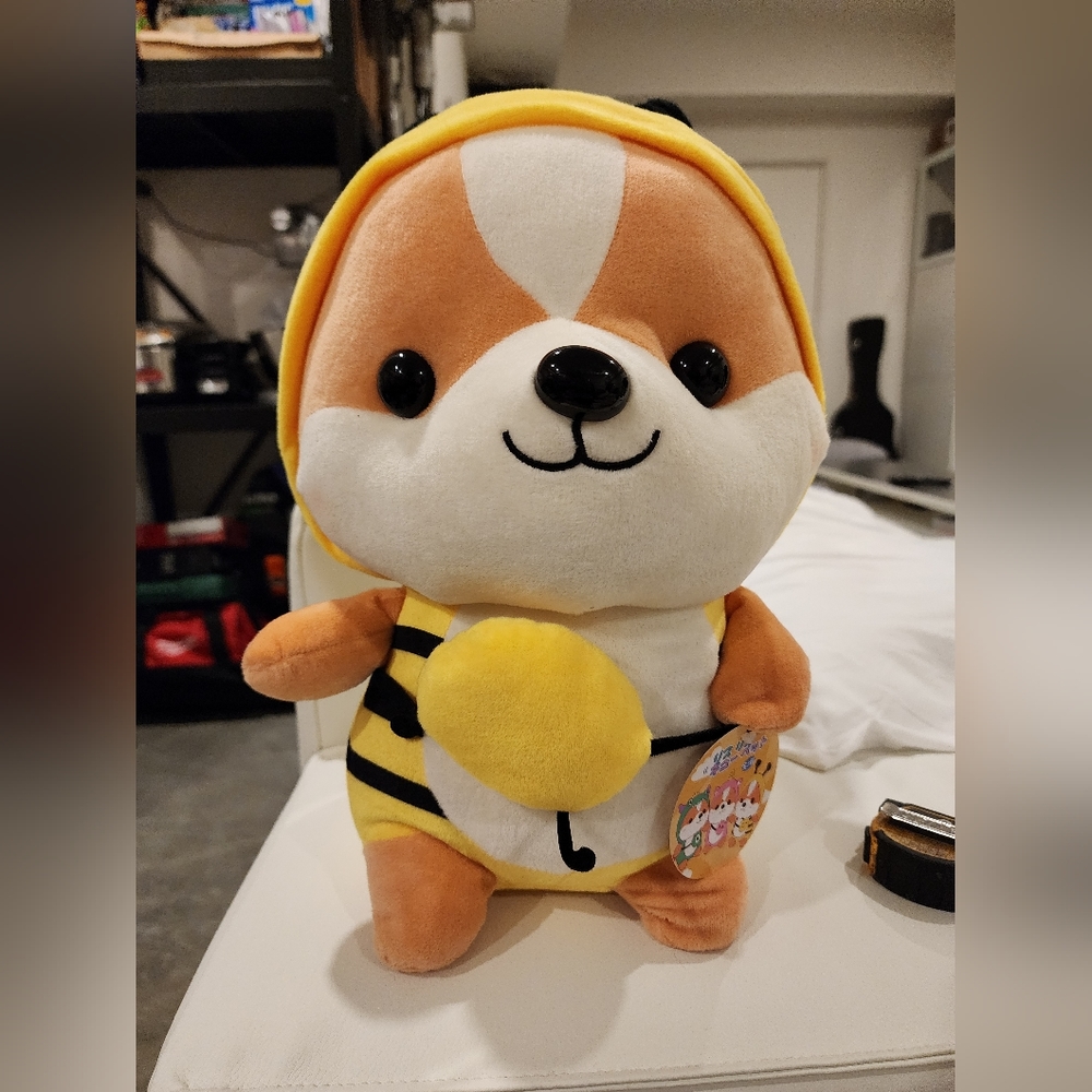 Shiba Bumbebee Plushie - 13"